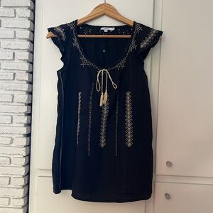 Calypso St. Barth. 100% linen embroidered shirt. Size small.